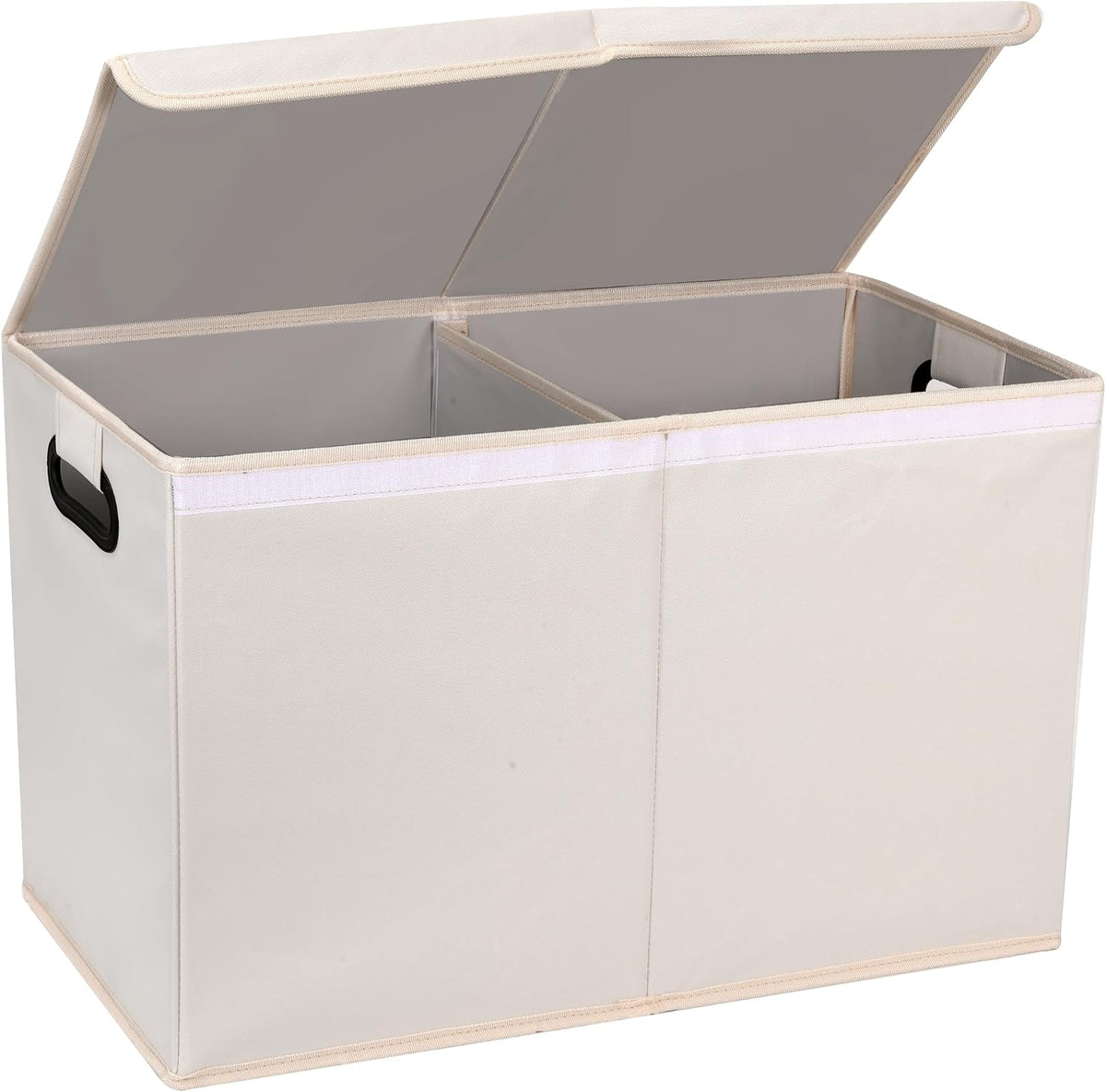 Car Trunk Organizer with Lid, Beige, 600D Oxford Cloth, Collapsible, for Automobiles, 26x13x16 Inches, 83 Liters