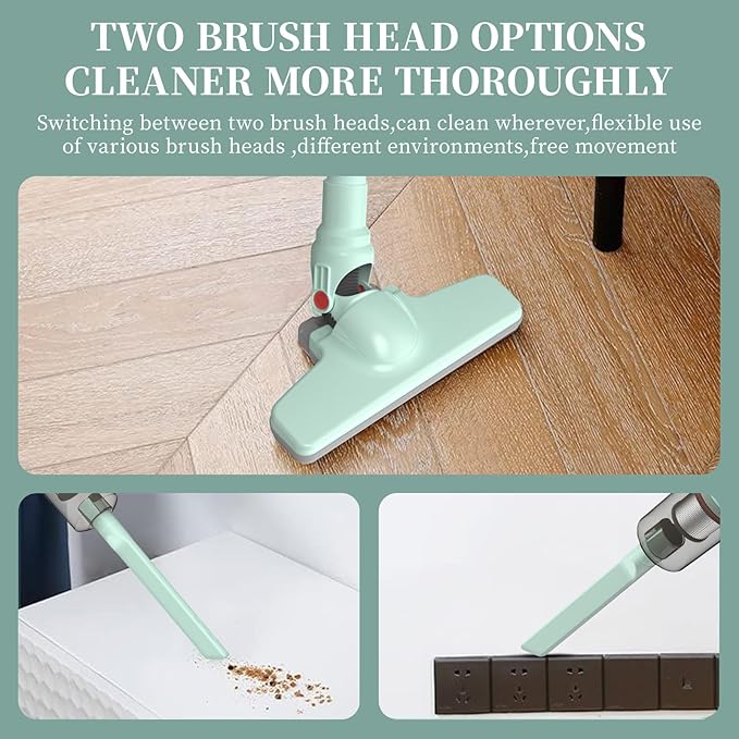 KEROMEE Cordless Vacuum Cleaner, Handheld Stick Mini Lightweight 2-in-1 Vacuum for Pet Hair Hardwood Floor Cat Litter Home Cleaning