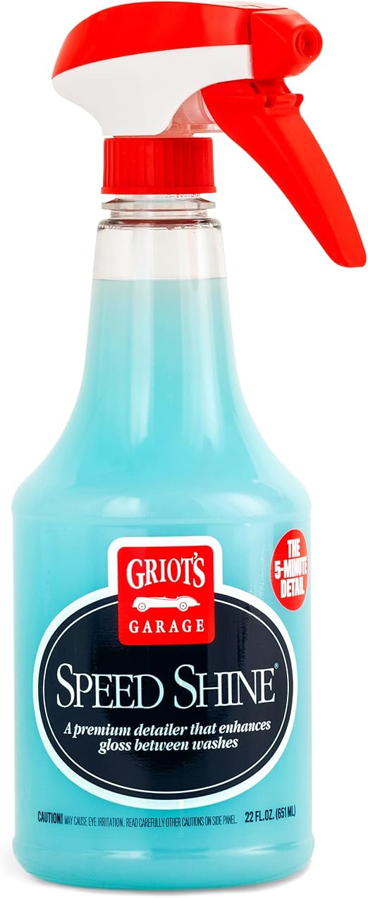 Griot's Garage Speed Shine for Car Detailing, Quick Detailer for All Exterior Surfaces, Trim and Wheels, Provides a Glos