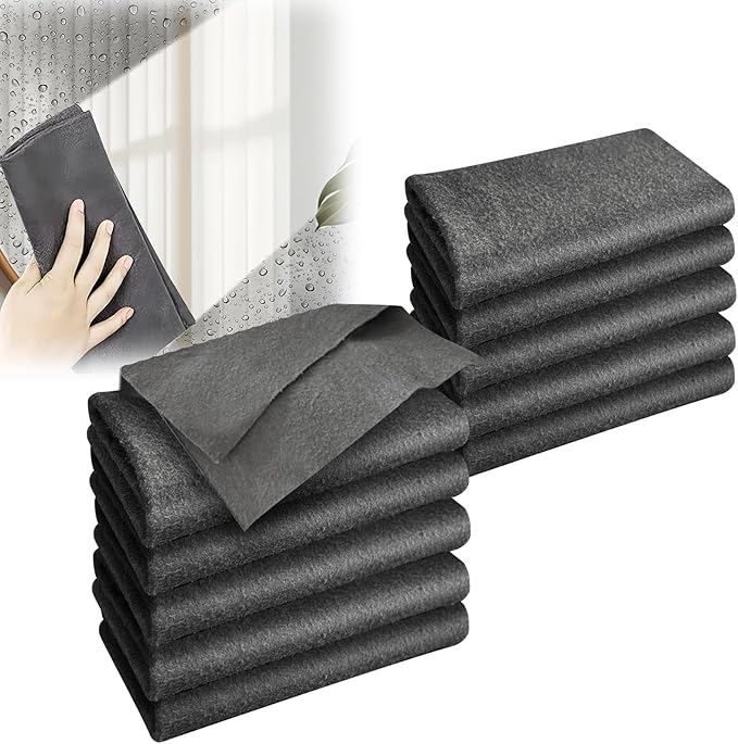 Thickened Magic Cleaning Cloth, Reusable Magic Cleaning Cloths for Glass, Streak Free Microfiber Magic Cleaning Cloth Reusable Rags for Kitchen, Windows, Mirrors, Cars (10)