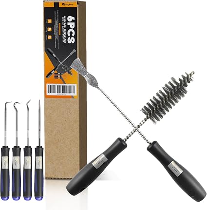 Injector Sleeve Cup/Seat/Bore Cleaning Brush Kit Replace AP0084 AP0085 3252 Compatible with Ford 1994~2018 Powerstroke 6