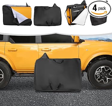 Linskip Door Storage Bags Compatible with 4 Door Ford Bronco 2021-2026+, Durable, Waterproof & Reinforced Handles, 4 Doo