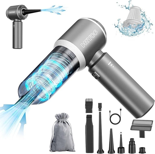 Professional Car Vacuum Cleaner, 20000Pa Powerful Handheld Vacuum for Car Interior Cleaning, Portable Cordless Mini Vacuum with Brushless Motor & Crevice Tool for Car