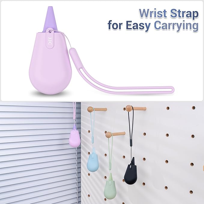 JJC Pocket-Sized Silicone Camera Dust Blower Lens Air Blower, Small Camera Lens Cleaner Air Blower for Sensor LCD Keyboards Filters Printing, Lilac Portable Dust Blower for Outdoor Travel Cleaning