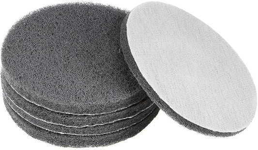 uxcell 5 Inch 800 Grit Drill Power Brush Tile Scrubber Scouring Pads Cleaning Tool 5pcs