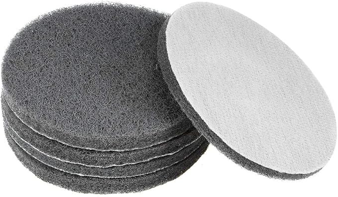 uxcell 5 Inch 1000 Grit Drill Power Brush Tile Scrubber Scouring Pads Cleaning Tool 5pcs