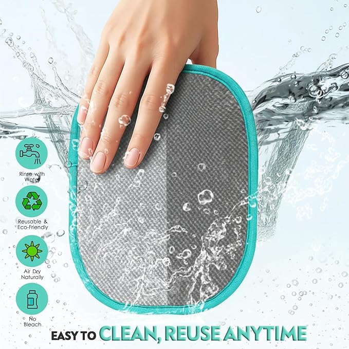 ACRABROS Pet Hair Remover for Dogs & Cats: Reusable Five-Finger Static Hair Removal Tool, Upgraded Lint Remover for Couch, Furniture, Bedding, Car & Clothes – Pet Supplies for Home & Travel