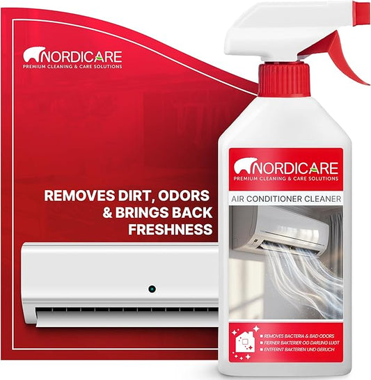 Nordicare Air Conditioner Cleaner Spray – Professional Cleaning for Ducts, Filters & Vents – Odor Neutralizer for Home & Car AC Systems – 17.6oz ml Spray Bottle