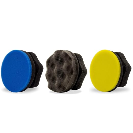 Adam's Polishes Hex Grip Applicator Combo - A Collection of All Our Hex Grip Car Detailing Applicators for Tire, Wax, Po