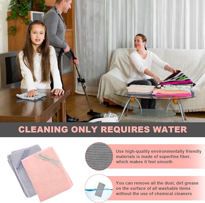 Basic Package - Enviro Cleaning Cloth Cleans without leaving a trace. For Household Enviro Dusting Cleaning Homes, Cars, Bars, Office, Solving Problems, Only Water Is Needed To Complete The Cleaning.