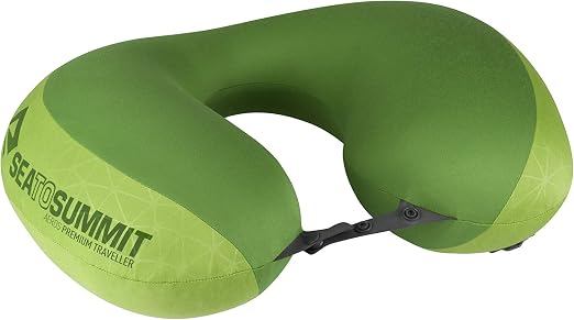 Sea to Summit Aeros Premium Traveller Inflatable Neck Pillow, Lime