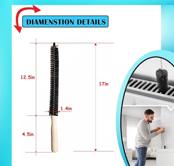 4-Piece Deep Cleaning Brush Set – 3 Slim Crevice Brushes & 1 Long Flexible Appliance Brush – Heavy Duty Scrub Tools for Window Tracks, Grout, Dryer Vents, and Tight Spaces