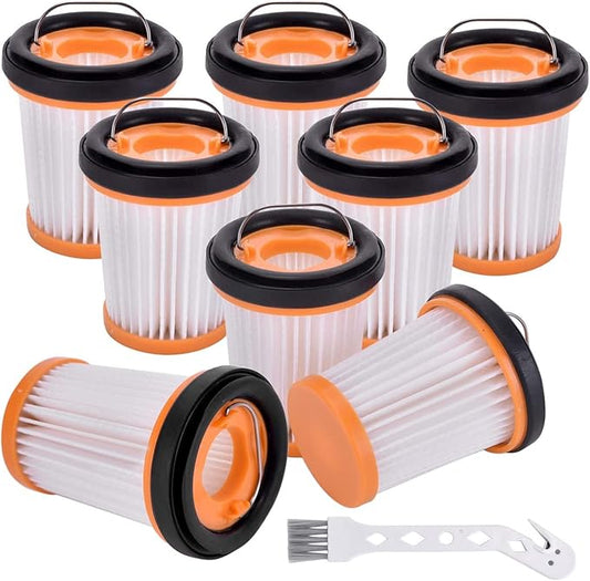 8 Pack WV201 Filter Replacement for Shark Wandvac ION W1 S87 Fabric Cordless Handheld Vacuum WV200 WV201 WV201CO WV205 WV220 WV203C WV221 WV250 WV251 UV200CCO. Compare to Part #XHFWV200