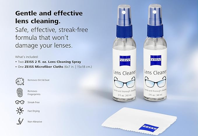 ZEISS 2x 2oz Lens Cleaning Spray with Microfiber Cloth