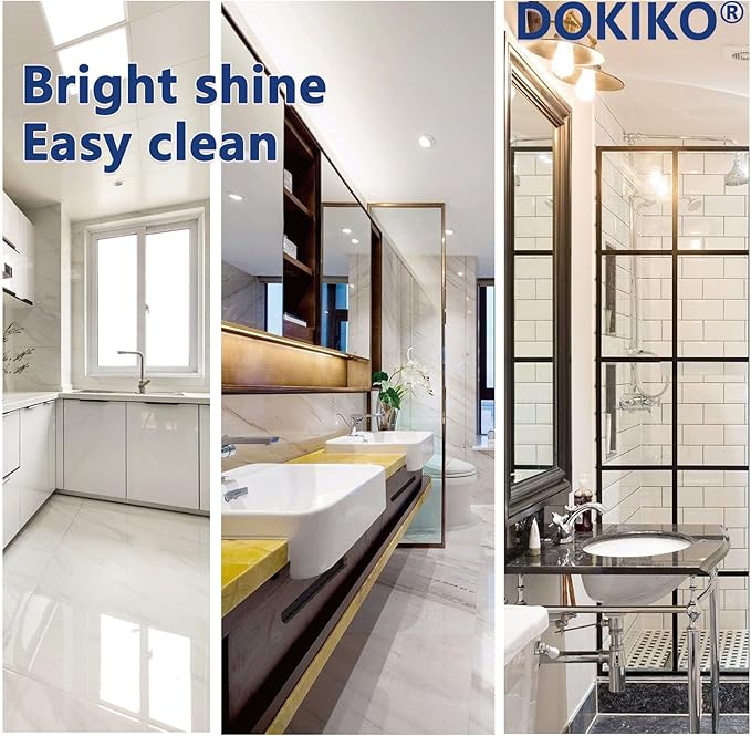 DOKIKO 100 PCS Glass Cleaner Refill,Glass Clean Tablets, Window Clean Refill Tablets, 100 Concentrated Dissolvable,1 Pack Makes 100 * 16 fl oz Spray Effective cleaning