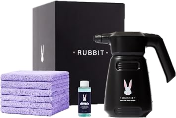 Electric Plus Trial Kit, Waterless Car Wash Kit, Rechargeable Electric Sprayer, Foam 2.0 Solution (1 Free Wash), 6 Reusa