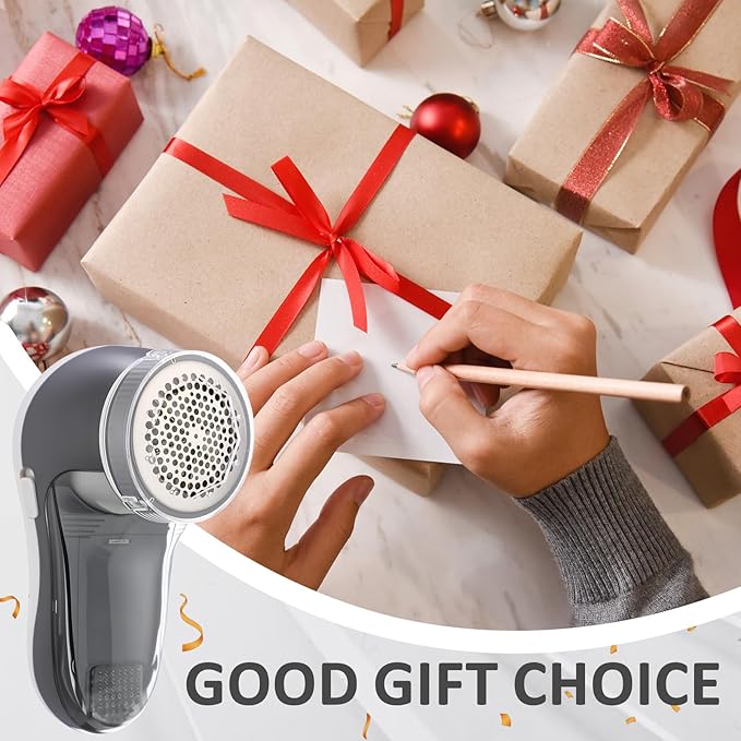 10 Pack Fabric Shaver and Lint Remover,Sweater Defuzzer with 20 Replaceable Blades,Fuzz Remover Furniture Sweater Shavers to Remove Pilling, Battery Operated, Gray