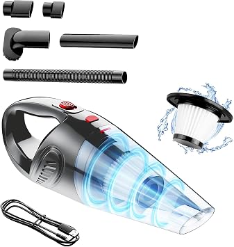 Small Portable Handheld Vacuum Cleaner - Hand Car Vacuum High Power