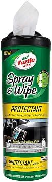 Turtle Wax Spray & Wipe Car Interior Wipes (Protectant)