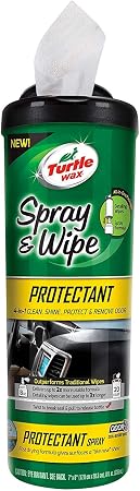 Turtle Wax Spray & Wipe Car Interior Wipes (Protectant)