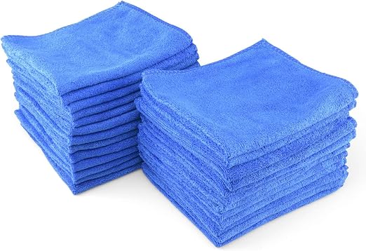 EZAUTO WRAP 25 pcs Microfiber Cleaning Cloth Towel Rag Car Polishing Scratch Free Ultra Soft Auto Detailing Multi-Purpos