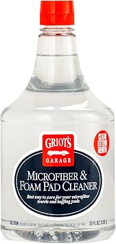 Griot's Garage Microfiber and Foam Pad Cleaner, Removes Polish, Wax, and Sealant Residue, Restores Your Car Cleaning Clo