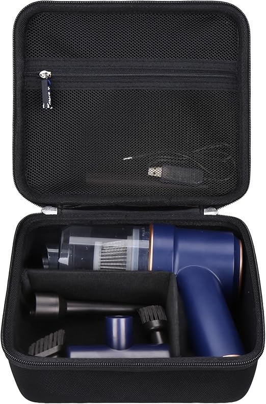 Hard Travel Case for KMM Handheld Car Vacuum Cleaner, Portable Auto Vacuum Cleaner Accessories Storage Bag Carrying EVA 
