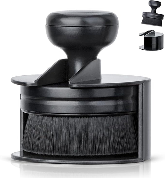 BABYSHEEP Car Tire Shine Applicator,Vegan Tire Shine Brush with Stand for Auto Detailing Cleaning Service (Black)
