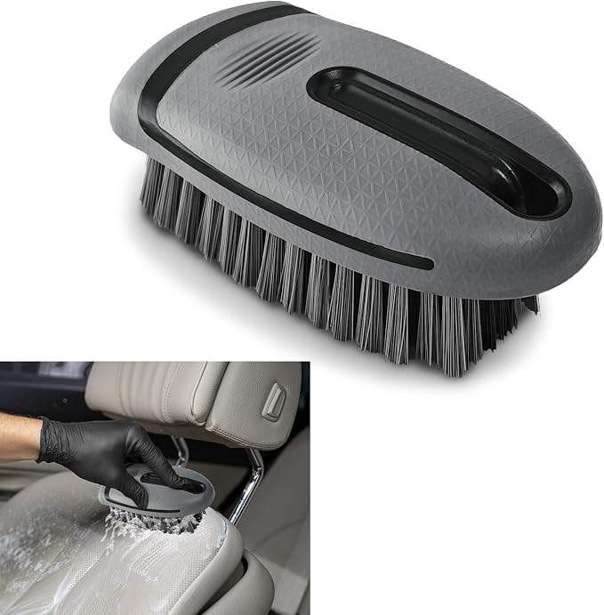Carpet and Upholstery Cleaning Brush, Household Hard Bristle Brush, Car Plastic Gap Cleaning Brush, Universal Auto Detai