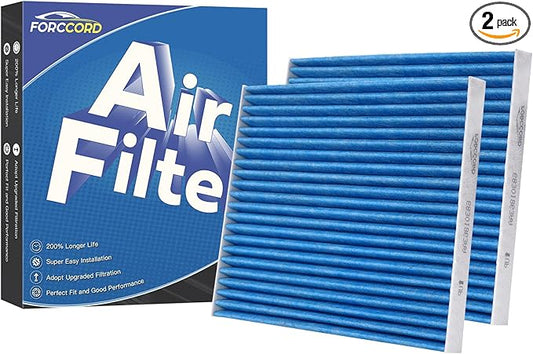 2-PACK Cabin Air Filter Fits for Jeep Gladiator 20-26 V6 3.6L, Wrangler 18-26 L4 2.0L/V6 3.6L, Wrangler 21-26 V8 6.4L Activated Carbon Cabin Filter Replacement for 68301863AA Accessories