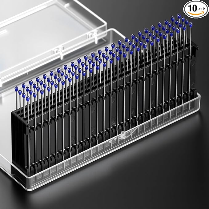 ESD Professional Stainless Steel Gel Swab Sticks for Cleaning Camera Lenses, sensors, PCB, SMT, semiconductors and Particularly Sensitive Electronics. (Blue-100Packs, Electrostatic adsorption)