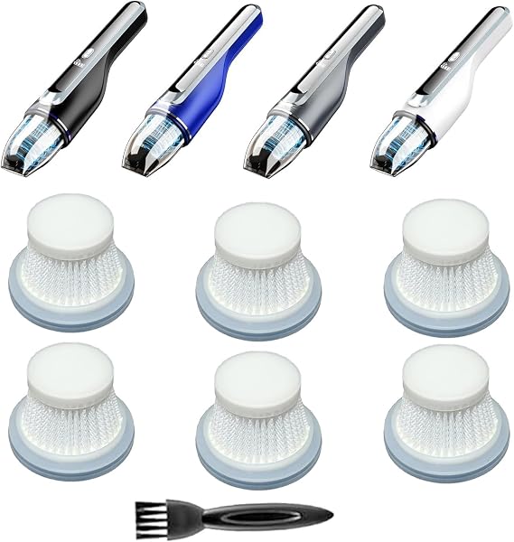 6Pack Hepa Filters Replacement Compatible with Drecell VC021 Car Vacuum Cleaner, and autozen M4 Car Vacuum. Washable and