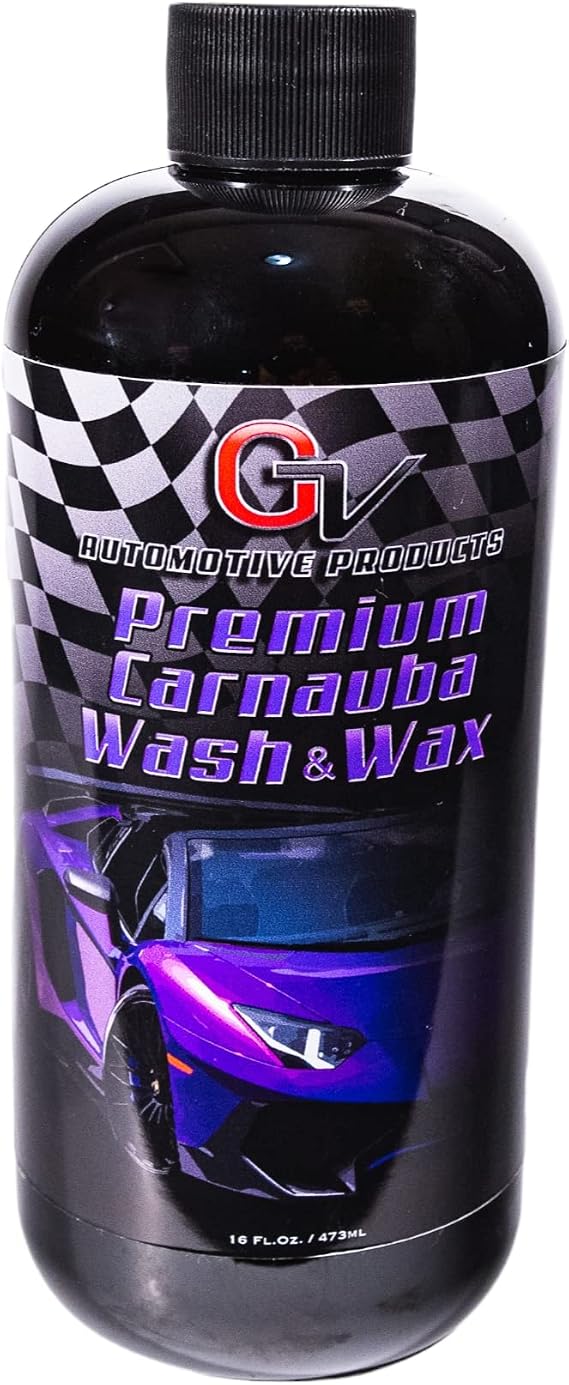 Detailing Products Premium Carnauba Car Wash and Wax, Car Wash and Wax Soap 16 oz