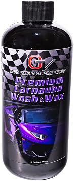 Detailing Products Premium Carnauba Car Wash and Wax, Car Wash and Wax Soap 16 oz