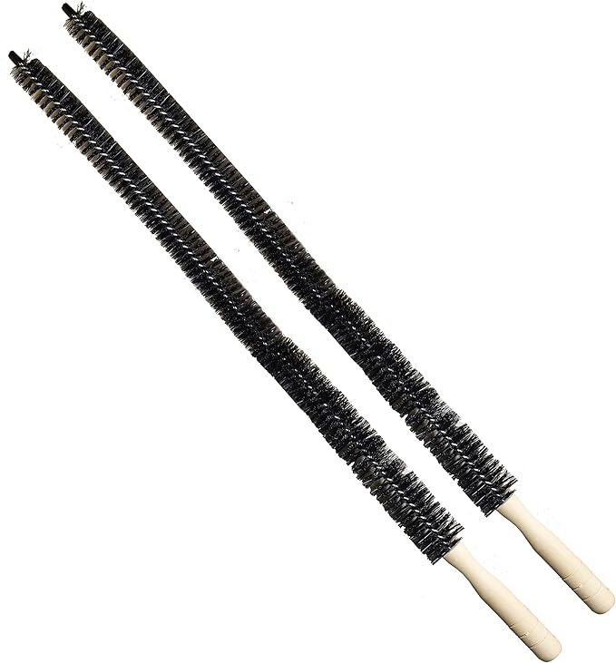 2-Pack Dryer Vent Cleaner Kit - Long Flexible Dryer Lint Brush & Refrigerator Coil Cleaner - Multi-Use Radiator Brush & Lint Trap Cleaning Tool for Fire Prevention