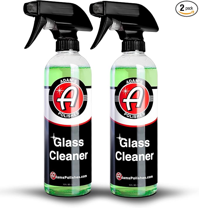 Adam's Glass Cleaner (2 Pack) - Car Window Cleaner for Safe Cleaning On Tinted & Non-Tinted Glass - Won't Strip Car Wax or Paint Protection