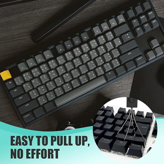 8 Piece Keyboard Keycap Remover, Switch Puller Set with Precision Tweezers and Cleaning Brushes, Keyboard Cleaning Kit Tool for Mechanical, Maintenance Kit for Deep Cleaning and Easy Component Removal
