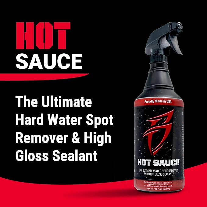 Boat Bling HS-0128 Hot Sauce Hard Water Spot Remover, Gallon Refill, for Boats, RVs, Powersport Vehicles and More, Black,1 Gallon