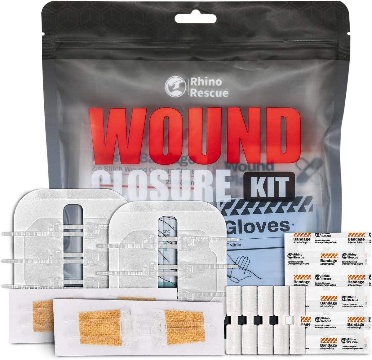 Wound Closure Kit with 3 Types Butterfly Bandages