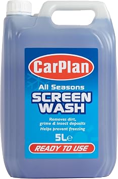 CarPlan All Seasons Windshield Washer Fluid, Ready Mixed, 1.3 Gallon