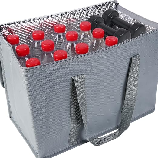 musbus 2 pk Insulated Car Organizer - Collapsible, Multi-Compartment Automotive SUV Trunk Organizer for Storage w/Adjust