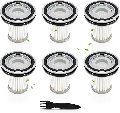 6 Pack AV8001 Hepa Filters Compatible with Fanttik Slim V8 Apex Car Vacuum - Cleanova