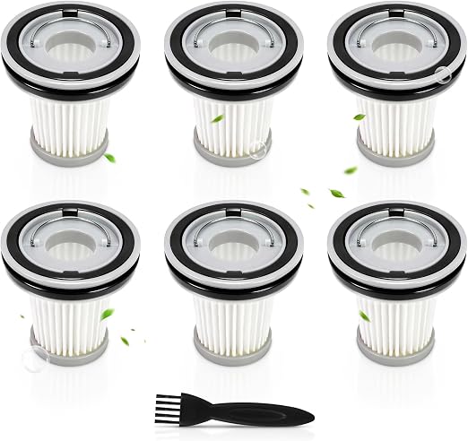 6 Pack AV8001 Hepa Filters Compatible with Fanttik Slim V8 Apex Car Vacuum - Cleanova