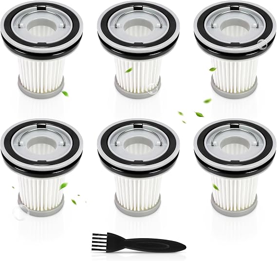 6 Pack AV8001 Hepa Filters Compatible with Fanttik Slim V8 Apex Car Vacuum - Cleanova