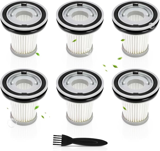 6 Pack AV8001 Hepa Filters Compatible with Fanttik Slim V8 Apex Car Vacuum - Cleanova
