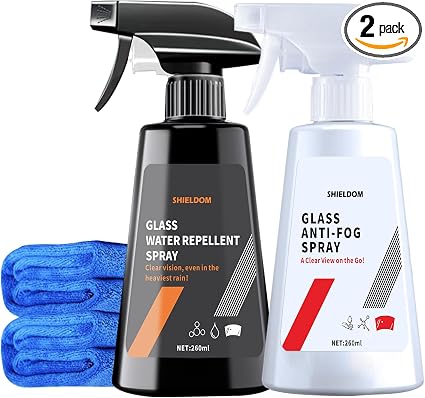 SHIELDOM Anti Fog Spray & Water Repellent for Car Windshield Glass Rain Repellent Defogger Spray Waterproof Prevent Fogg