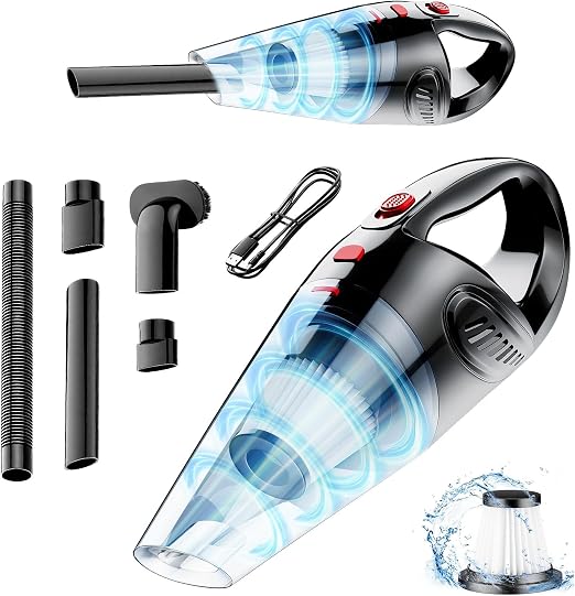 Hand Held Vacuum Cleaner Portable - Handheld Vacuum with Brushless Motor - Cleanova