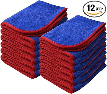Nanoskin Power Shine Microfiber Towel for Drying, 12 Pack