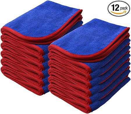 Nanoskin Power Shine Microfiber Towel for Drying, 12 Pack