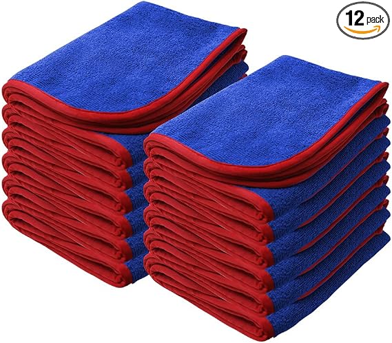 Nanoskin Power Shine Microfiber Towel for Drying, 12 Pack
